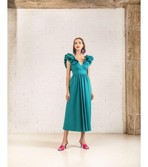 MOUTAKI DRESS 24.07.45 EMERALD.